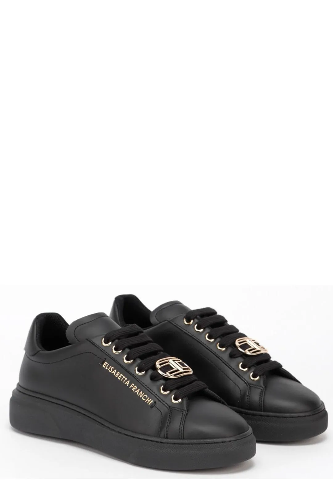 Elisabetta Franchi Logo Detailed Low Top Sneakers