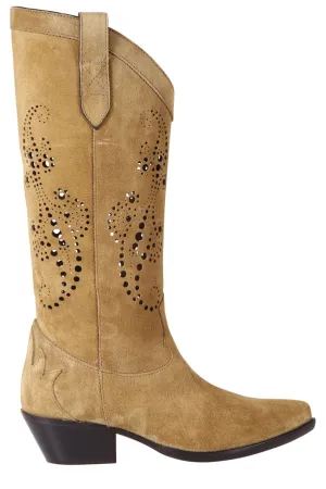 Etro Perforated Detail Cowboy Boots