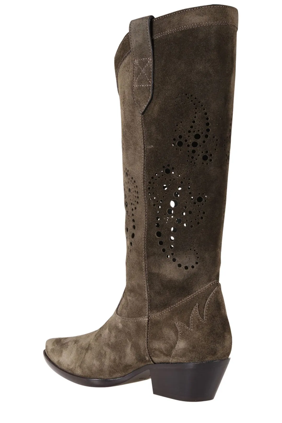 Etro Perforated Detail Cowboy Boots