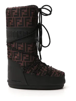 Fendi FF Motif Moon Boots