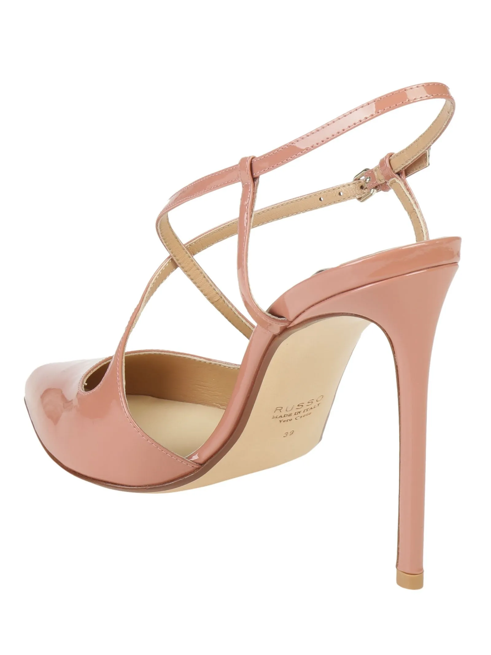 Francesco Russo Cross Strap Heeled Pumps