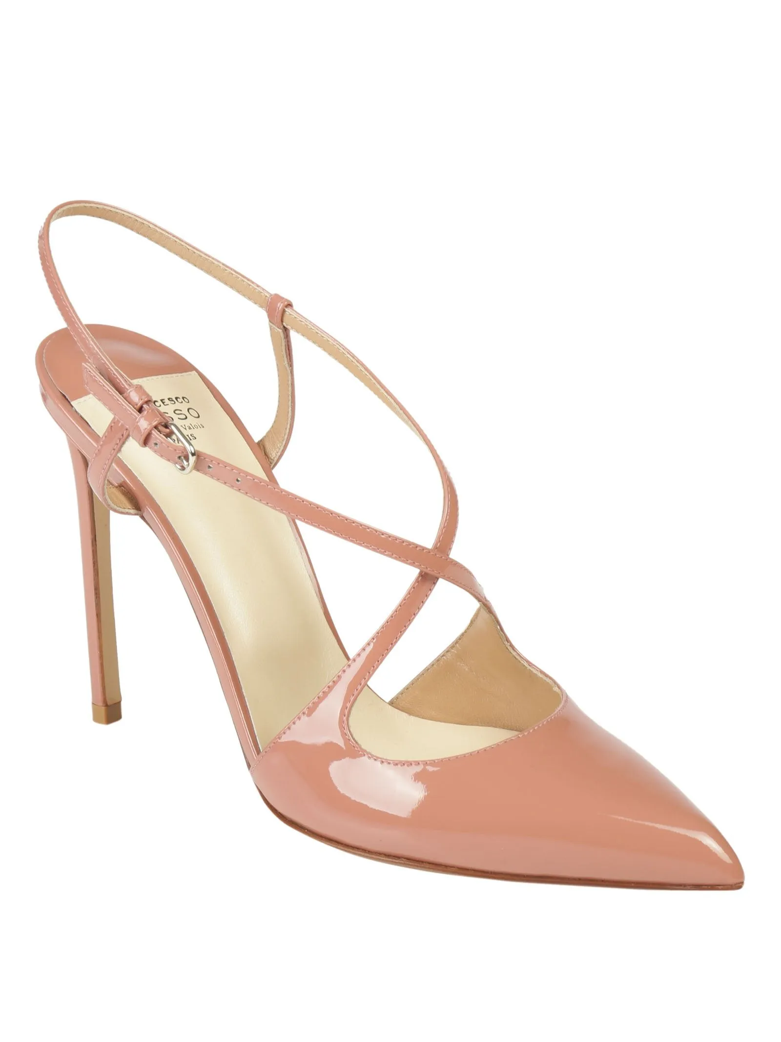 Francesco Russo Cross Strap Heeled Pumps