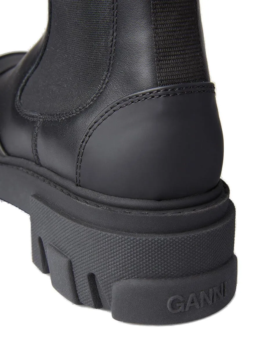 Ganni Chunky Sole Ankle Boots