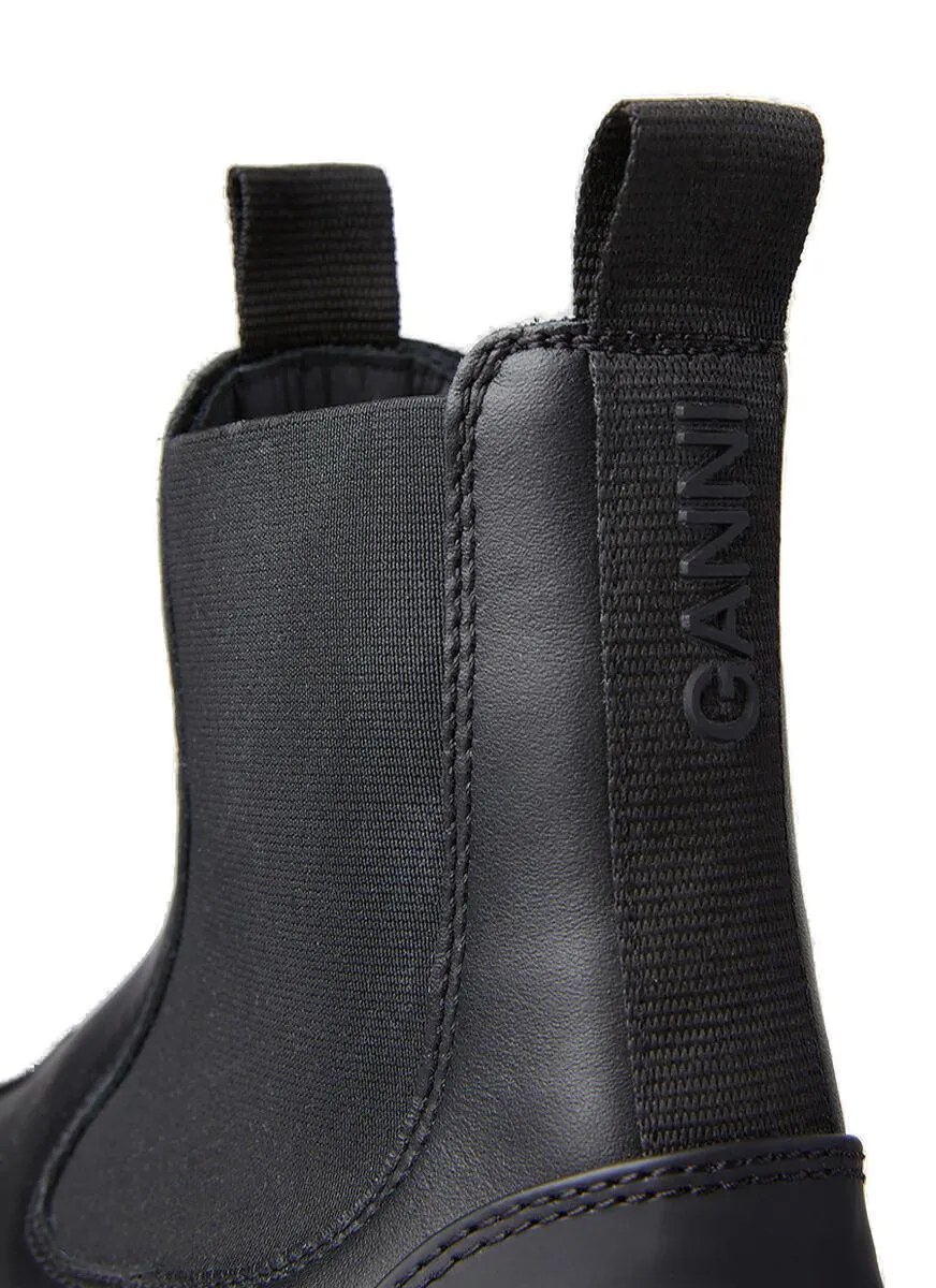Ganni Chunky Sole Ankle Boots