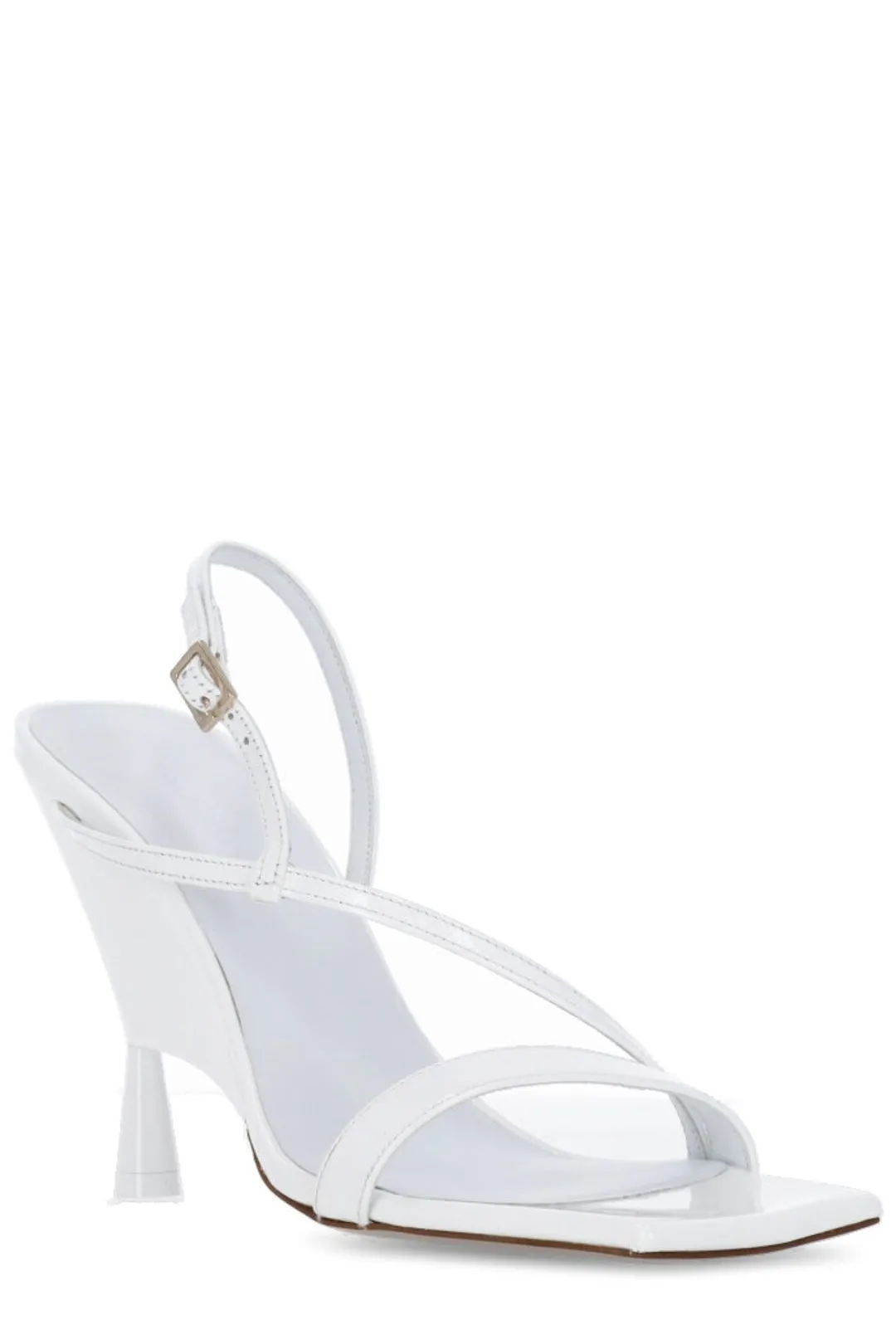 GIA BORGHINI Rosie Logo Detailed Slingback Sandals