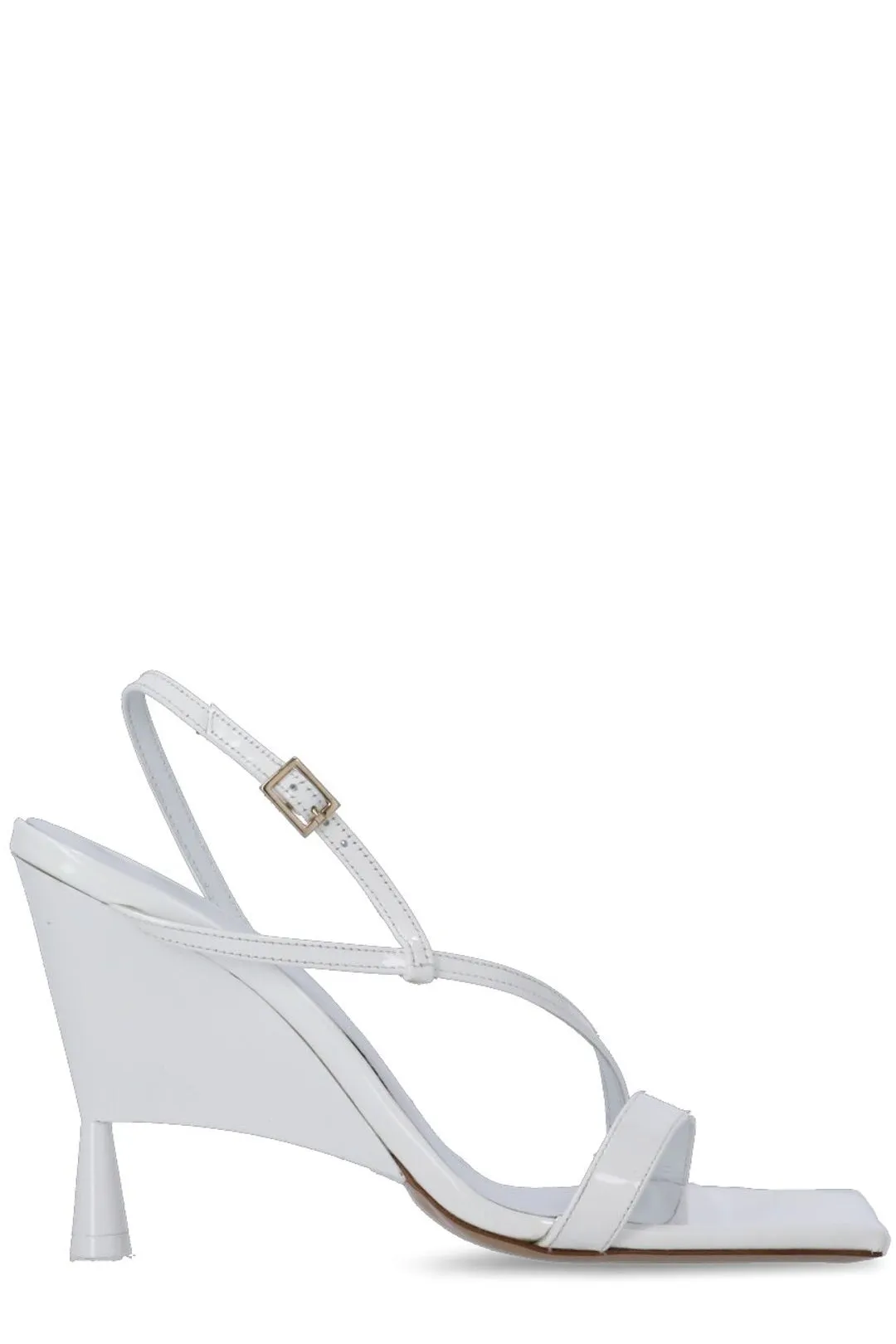 GIA BORGHINI Rosie Logo Detailed Slingback Sandals