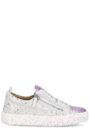Giuseppe Zanotti Gail Embossed Low-Top Sneakers