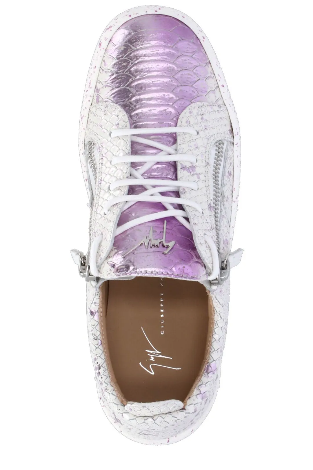 Giuseppe Zanotti Gail Embossed Low-Top Sneakers