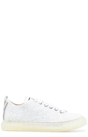 Giuseppe Zanotti Glitter Lace-Up Sneakers