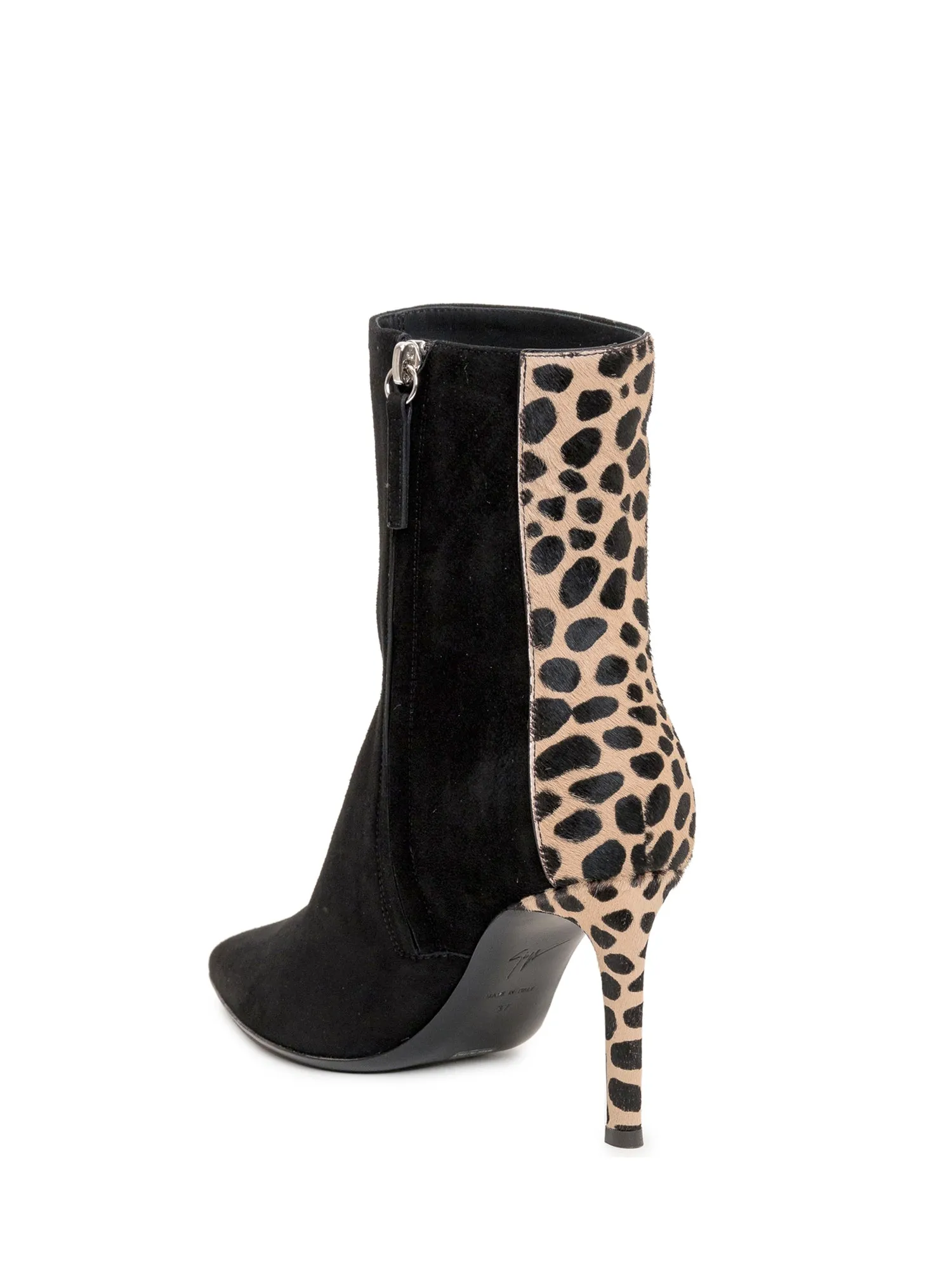 Giuseppe Zanotti Leopard Print Heeled Boots