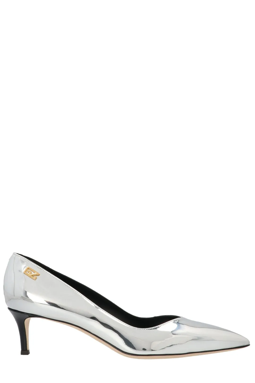 Giuseppe Zanotti Reikii Pointed Toe Logo Plaque Pumps
