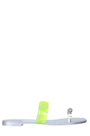Giuseppe Zanotti Ring Plexi Slip-On Sandals