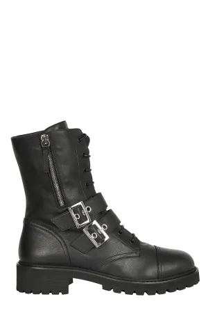 Giuseppe Zanotti Urban Biker Buckle Detailed Boots