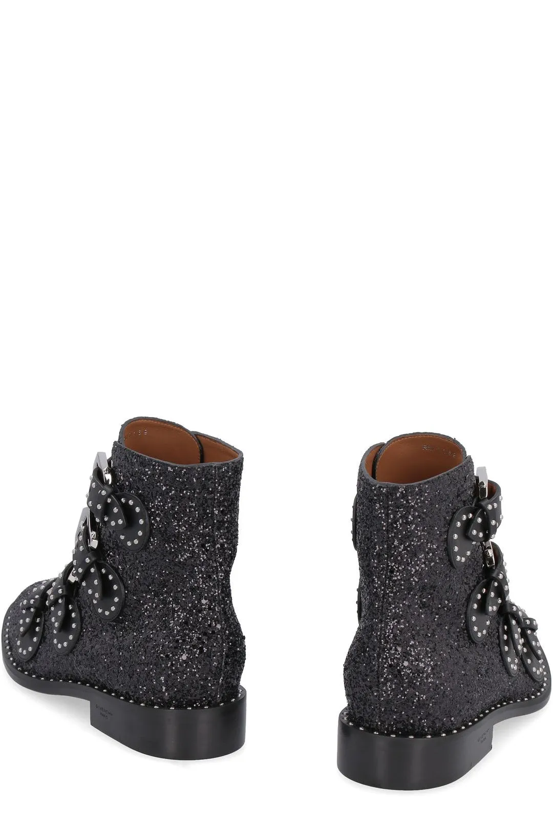 Givenchy Logo Detailed Glitter Ankle Boots