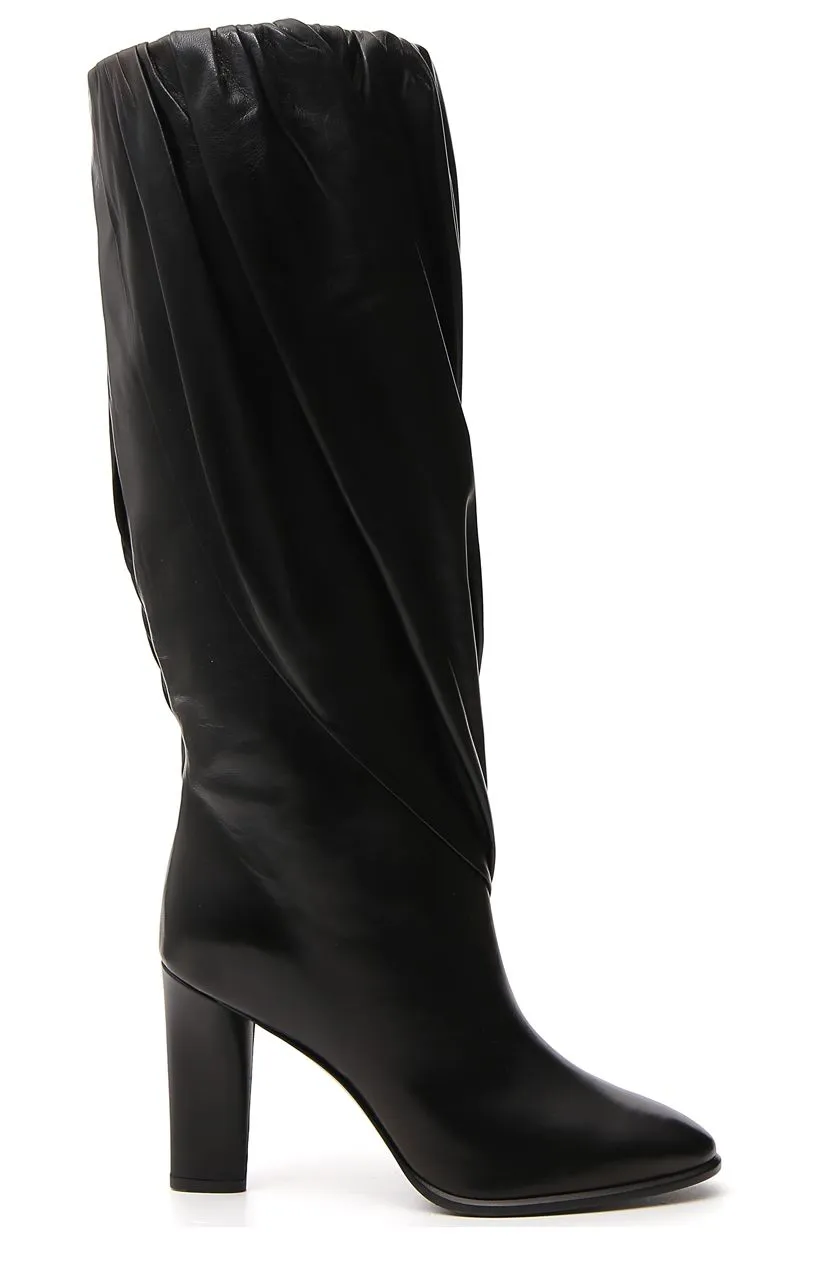 Givenchy Pleated Chunky Heel Boots