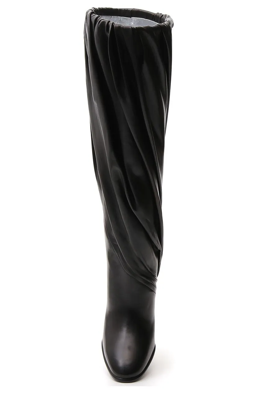 Givenchy Pleated Chunky Heel Boots