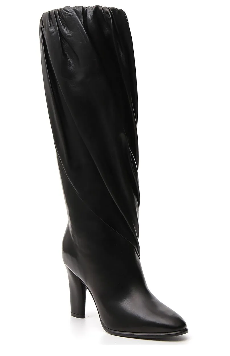 Givenchy Pleated Chunky Heel Boots