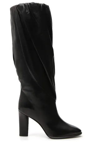 Givenchy Pleated Chunky Heel Boots