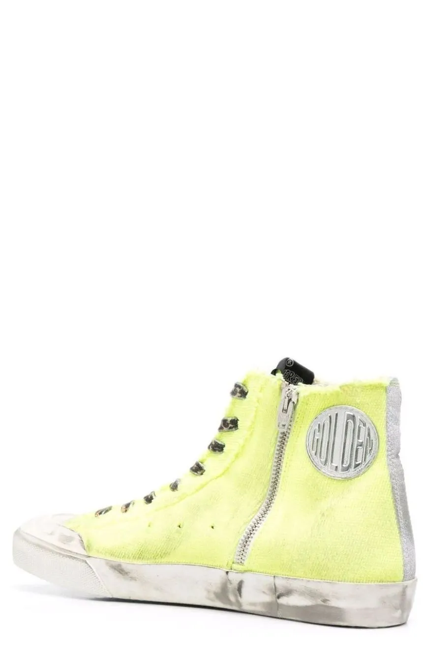 Golden Goose Deluxe Brand Francy Distressed High Top Sneakers
