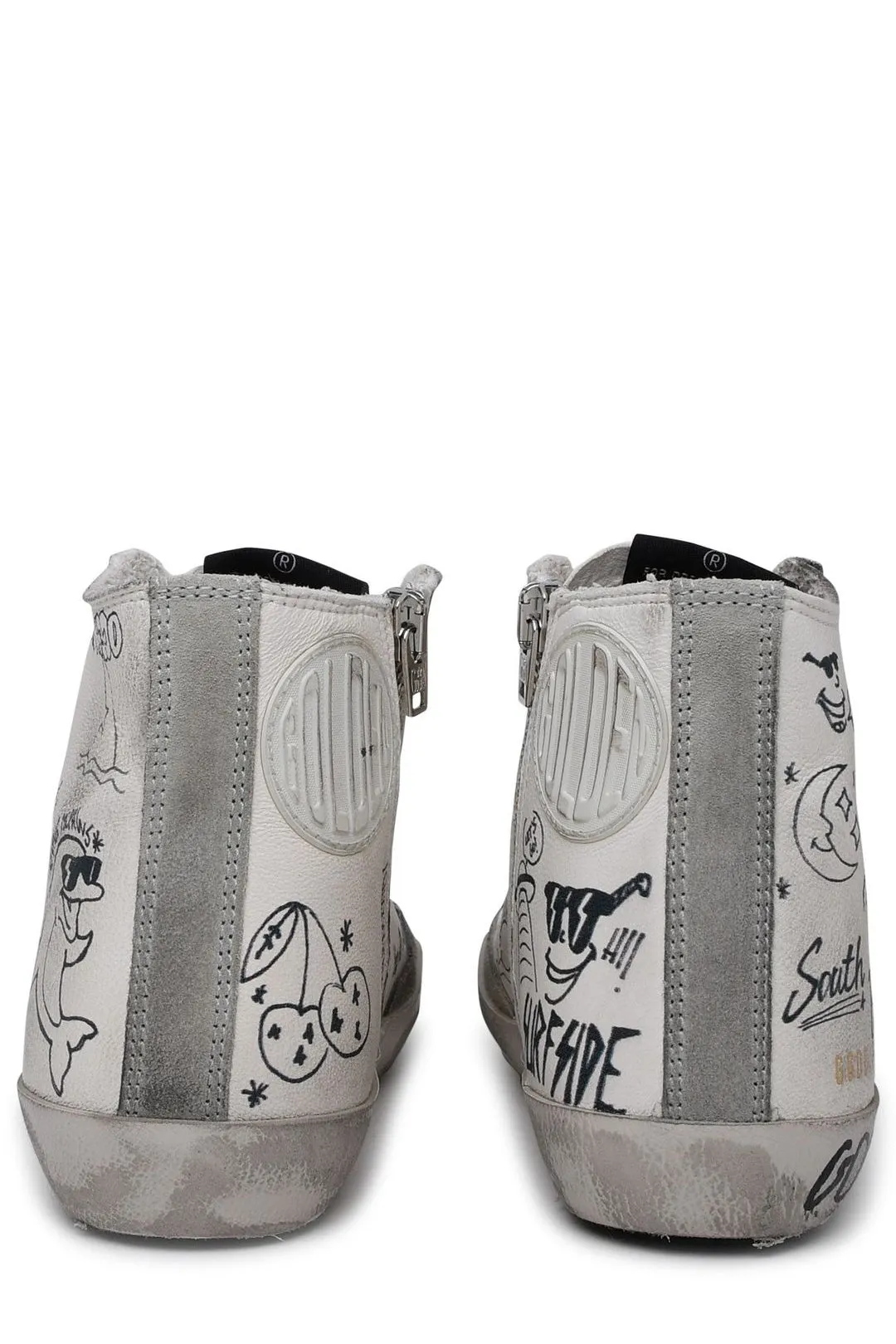 Golden Goose Deluxe Brand Graffiti Printed Lace-Up Sneakers