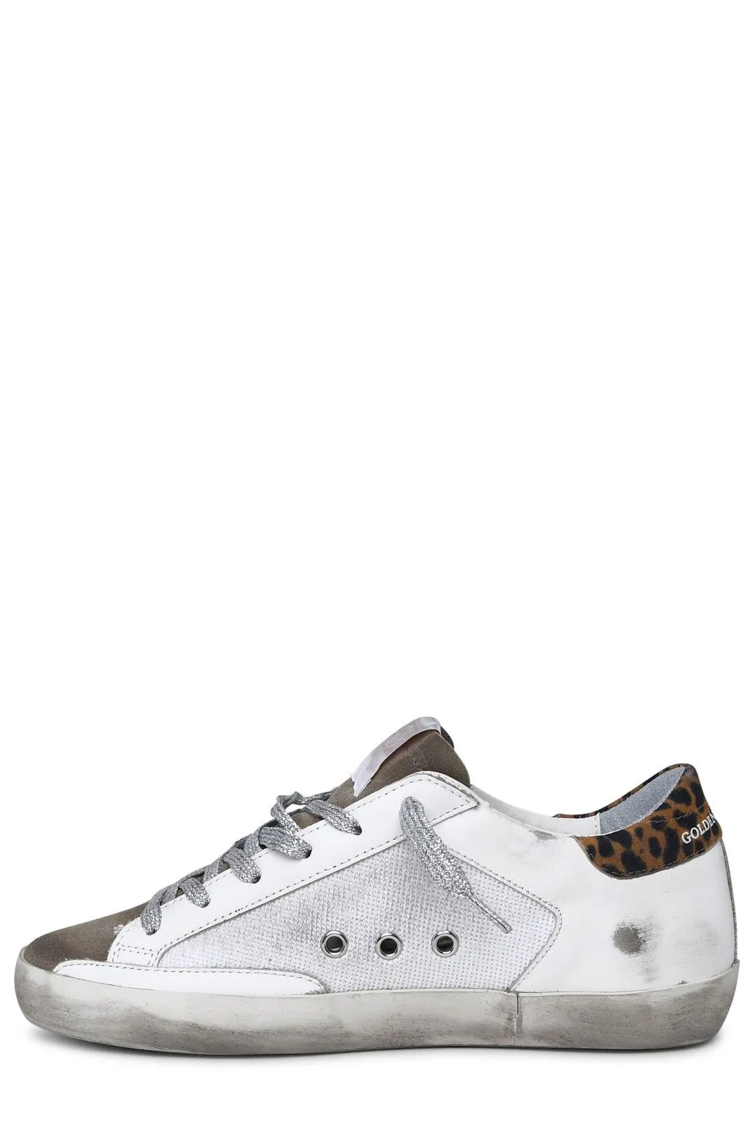 Golden Goose Deluxe Brand Super Star Leopard Printed Lace-Up Sneakers
