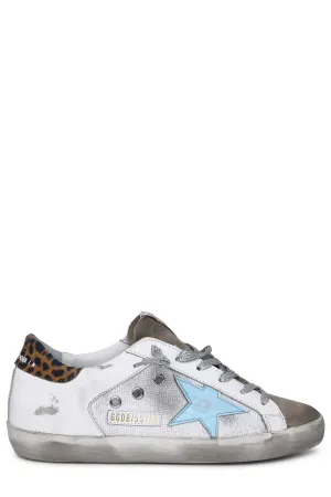 Golden Goose Deluxe Brand Super Star Leopard Printed Lace-Up Sneakers