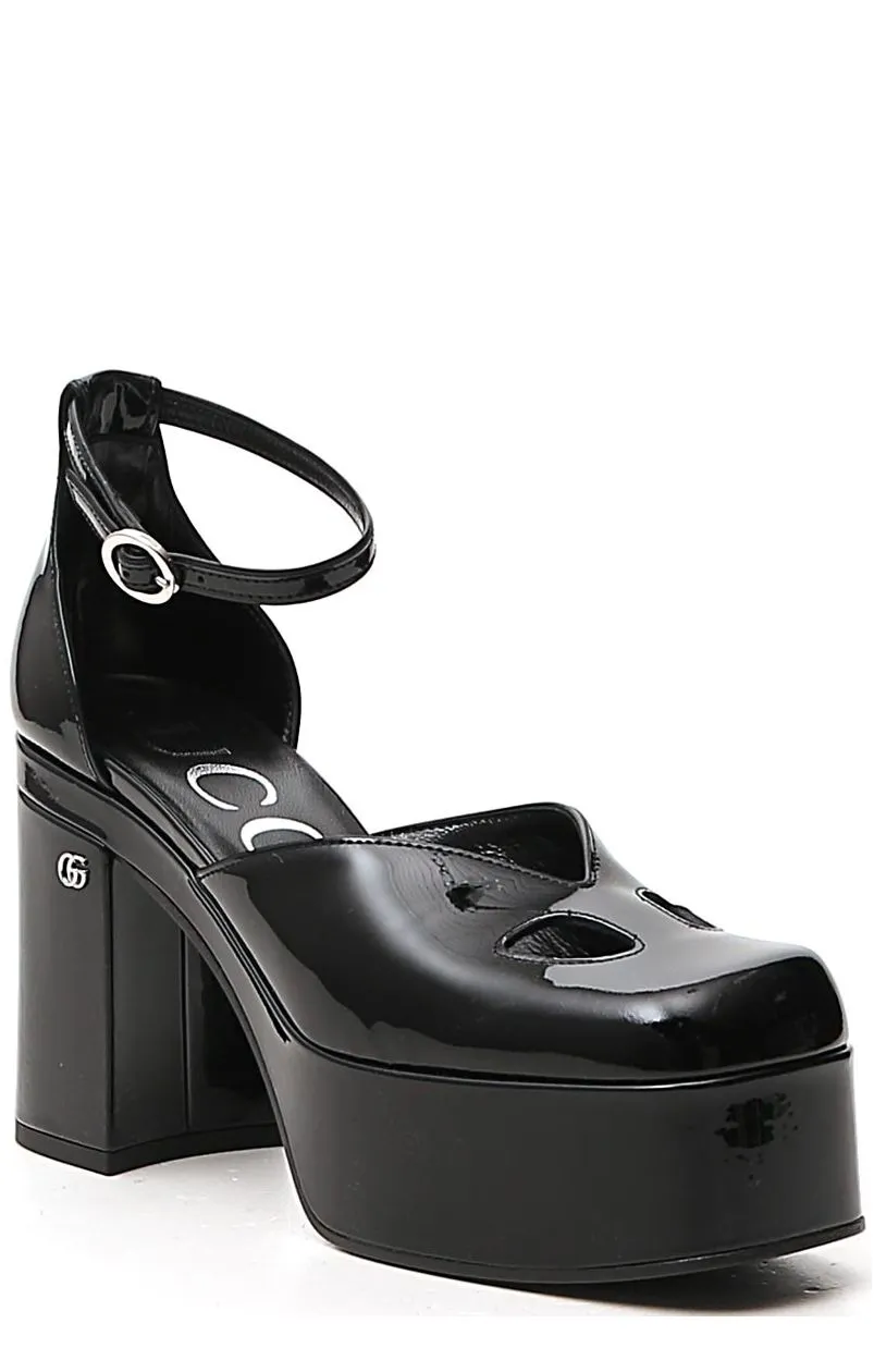 Gucci Ankle-Strap Platform Pumps