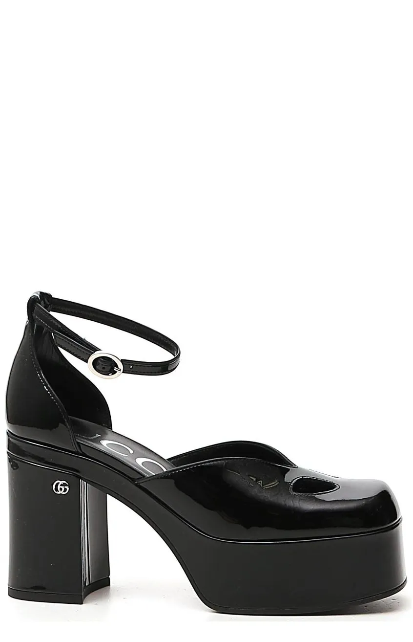 Gucci Ankle-Strap Platform Pumps