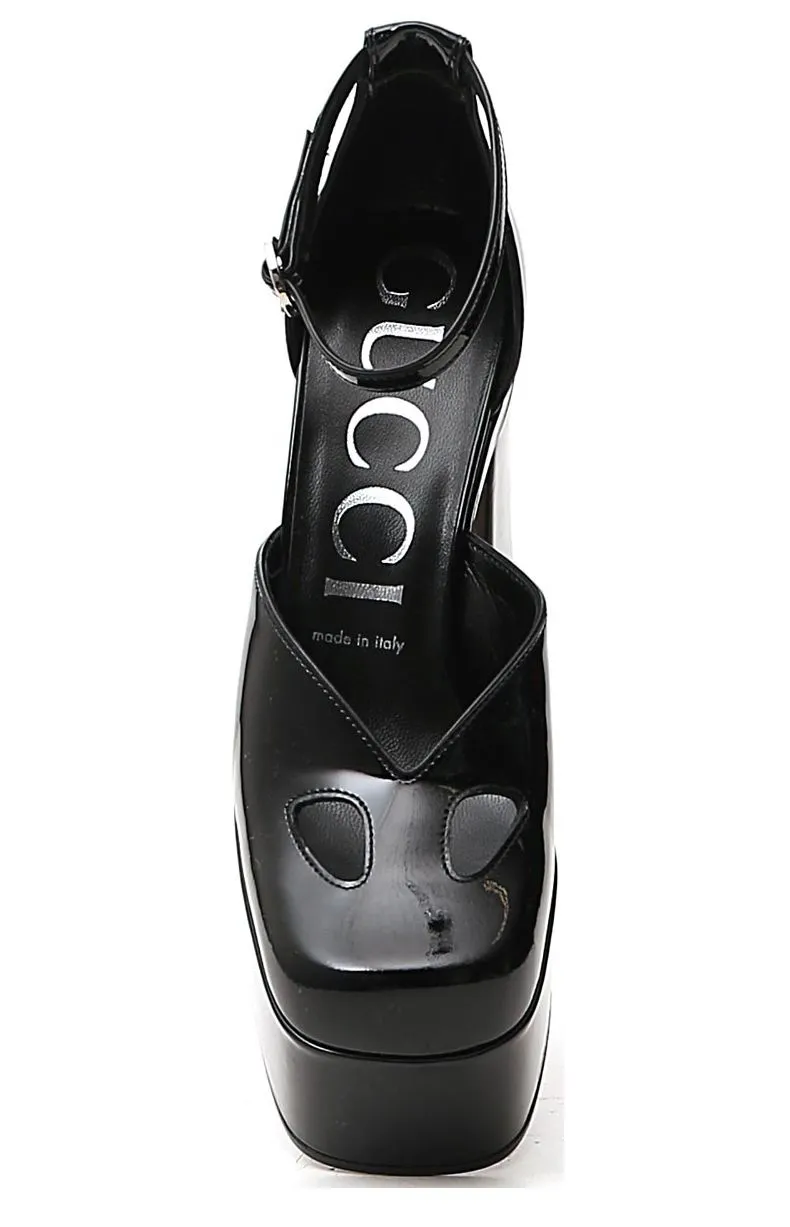 Gucci Ankle-Strap Platform Pumps