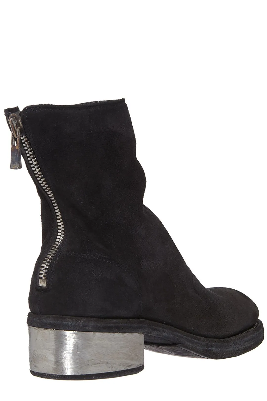 Guidi Back-Zip Ankle Boots
