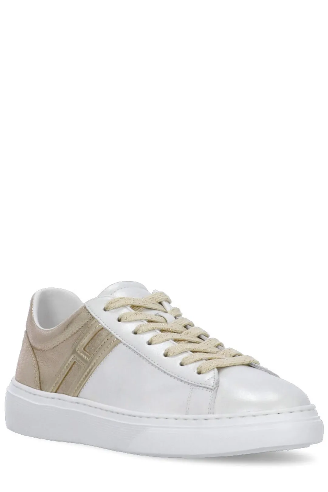 Hogan H365 Round Toe Lace-Up Sneakers