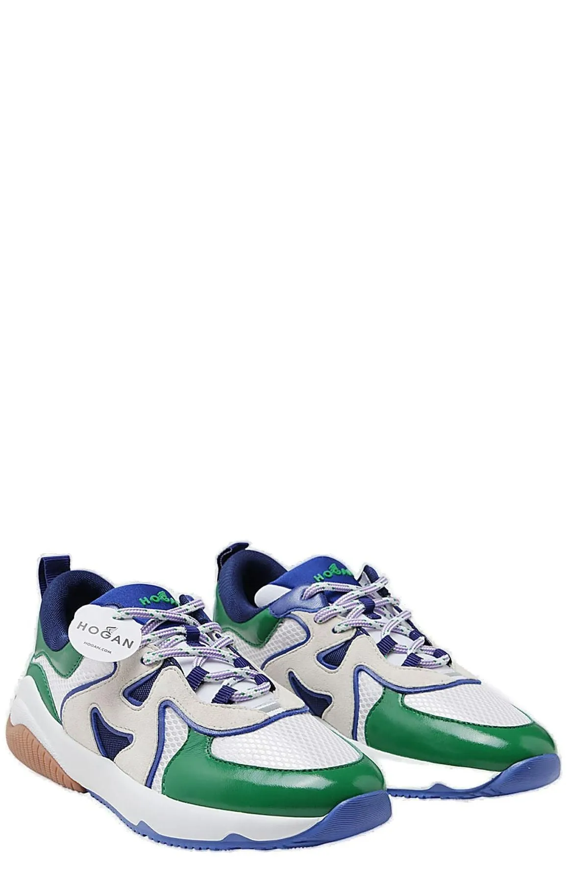 Hogan H597 Color-Block Lace Up Sneakers