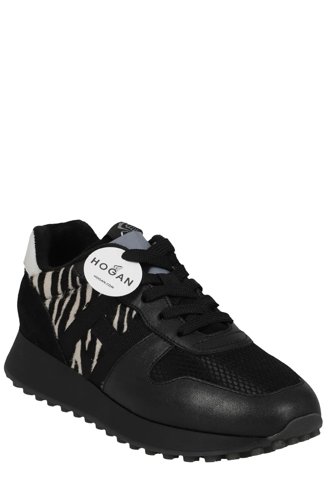 Hogan Logo Detailed Lace-Up Sneakers