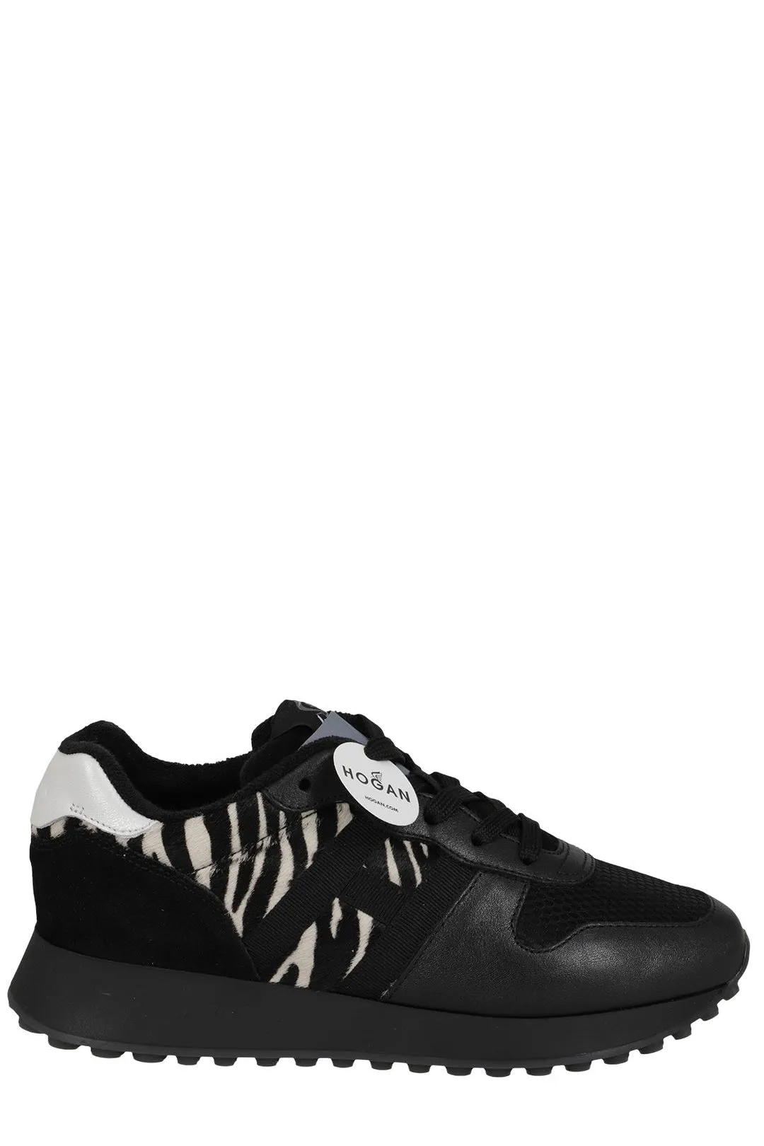Hogan Logo Detailed Lace-Up Sneakers