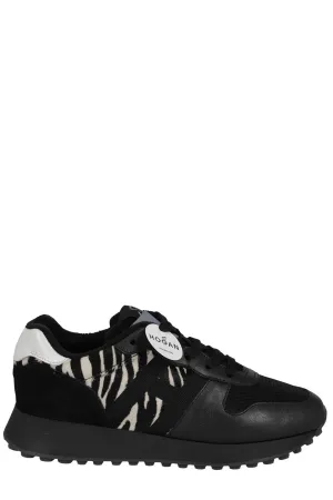 Hogan Logo Detailed Lace-Up Sneakers