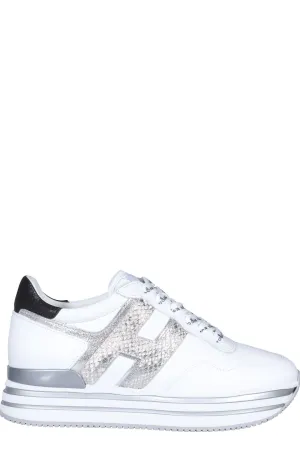 Hogan Logo Detailed Platform Lace-Up Sneakers