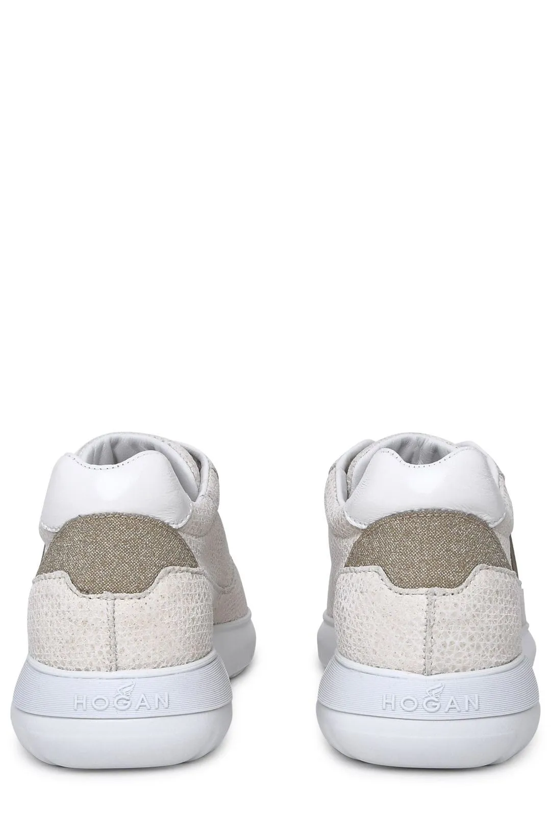 Hogan Logo Patch Lace-Up Sneakers