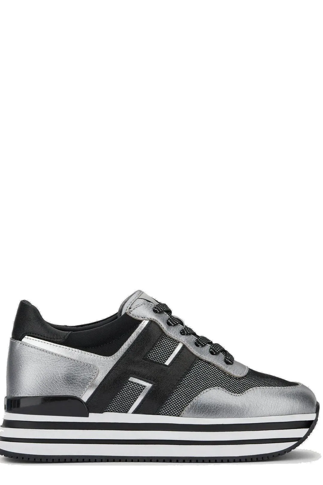 Hogan Maxi H222 Logo Patch Platform Sneakers