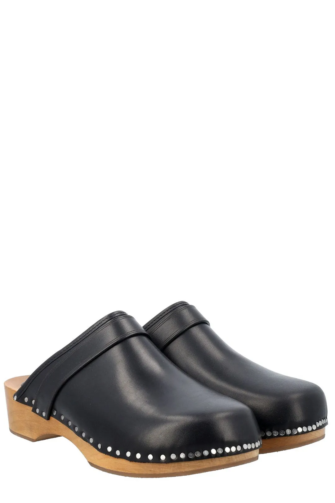 Isabel Marant Block Heel Slip-On Clogs