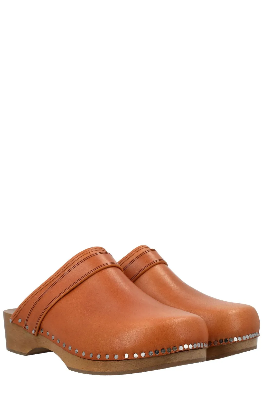 Isabel Marant Block Heel Slip-On Clogs