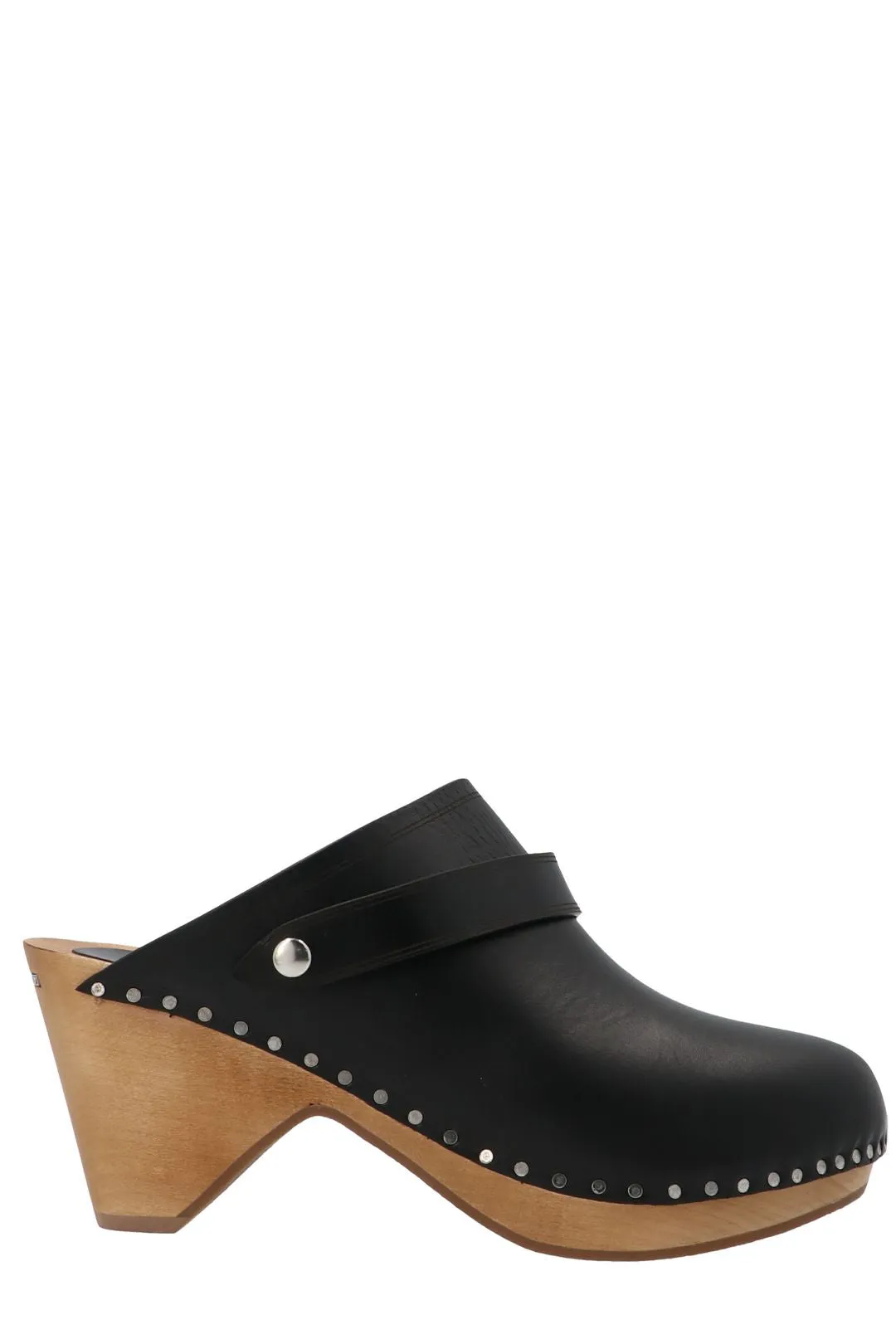 Isabel Marant Logo Plaque High Heel Clogs