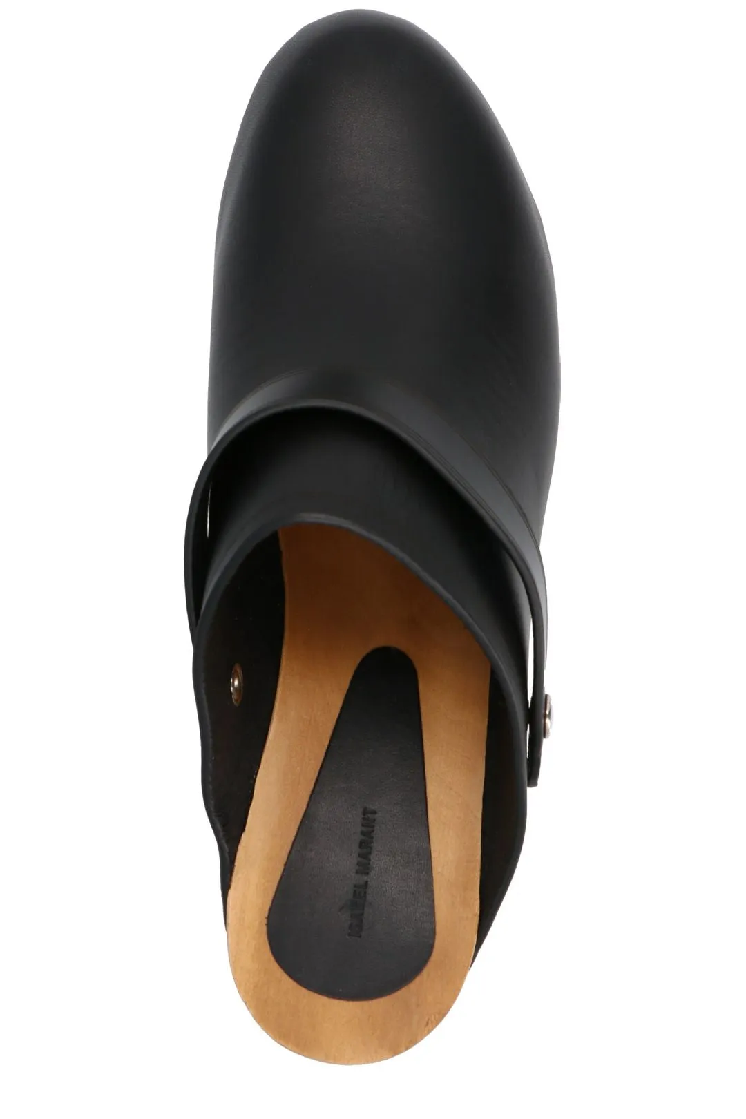 Isabel Marant Logo Plaque High Heel Clogs