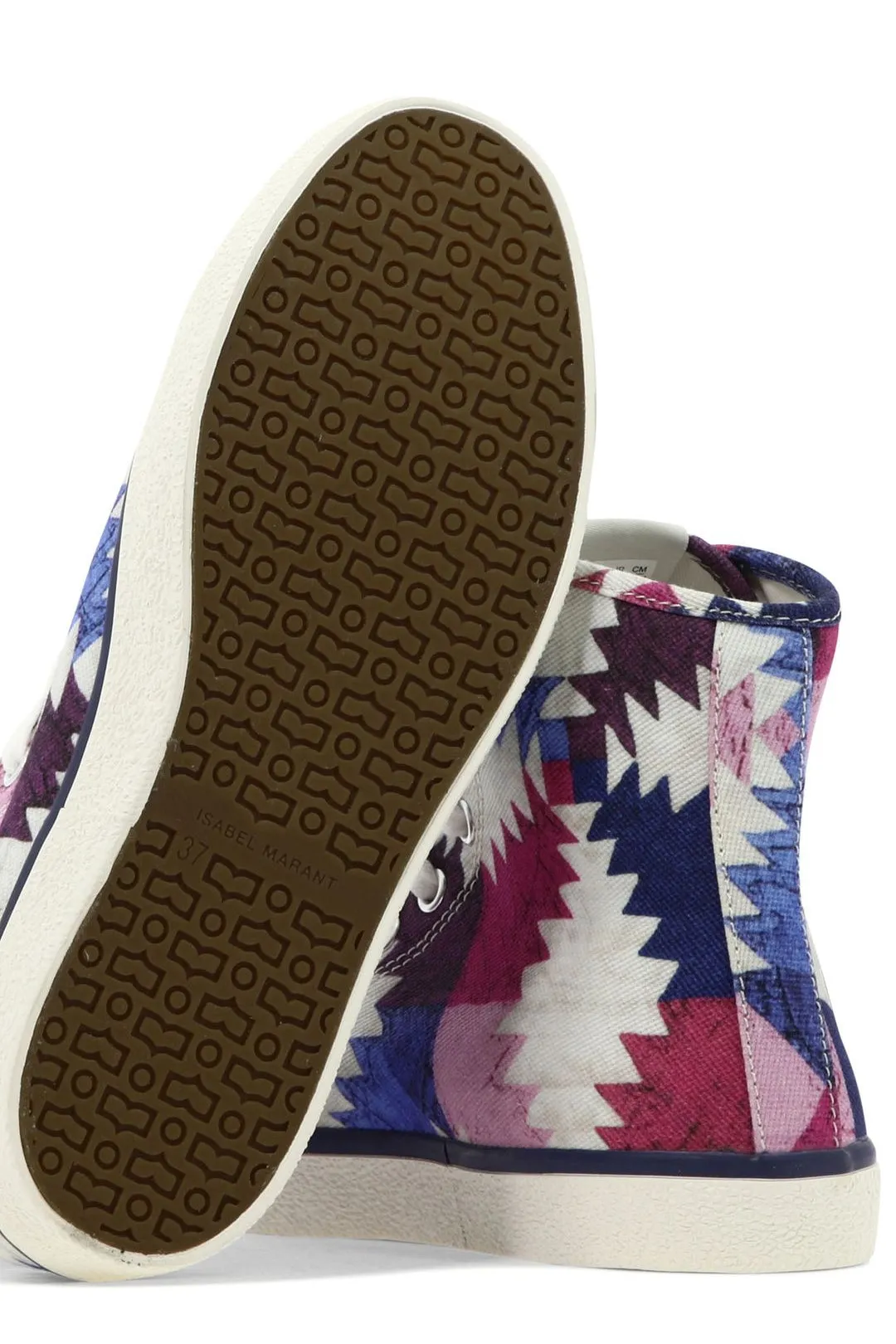 Isabel Marant Logo Printed Lace-Up Sneakers