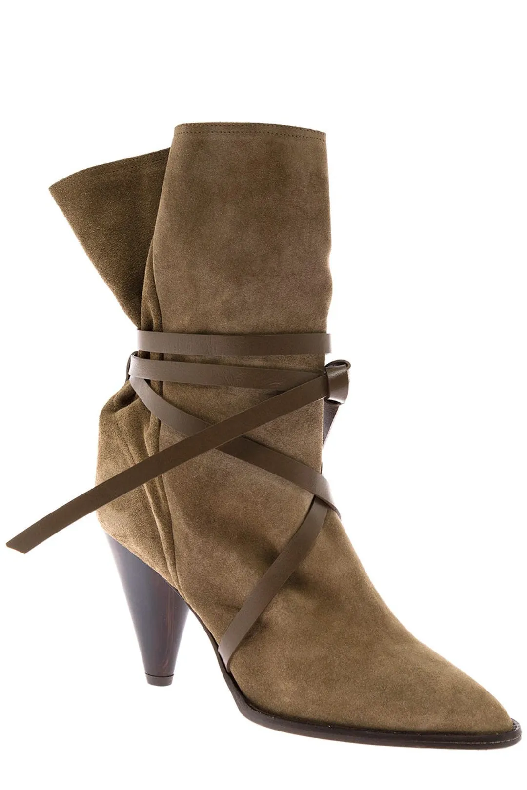 Isabel Marant Pointed Toe Wrap Boots