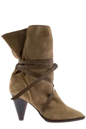 Isabel Marant Pointed Toe Wrap Boots