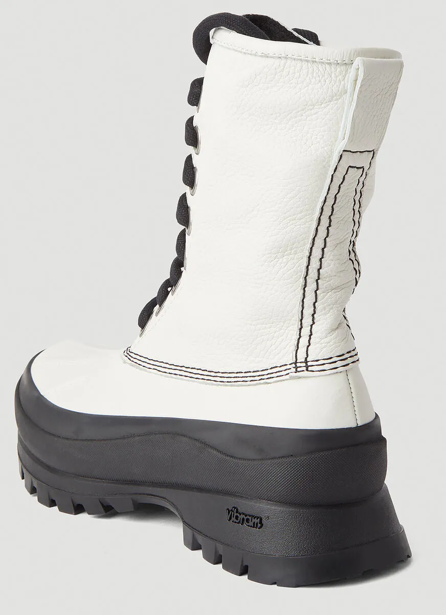 Jil Sander Chunky Sole Combat Boots