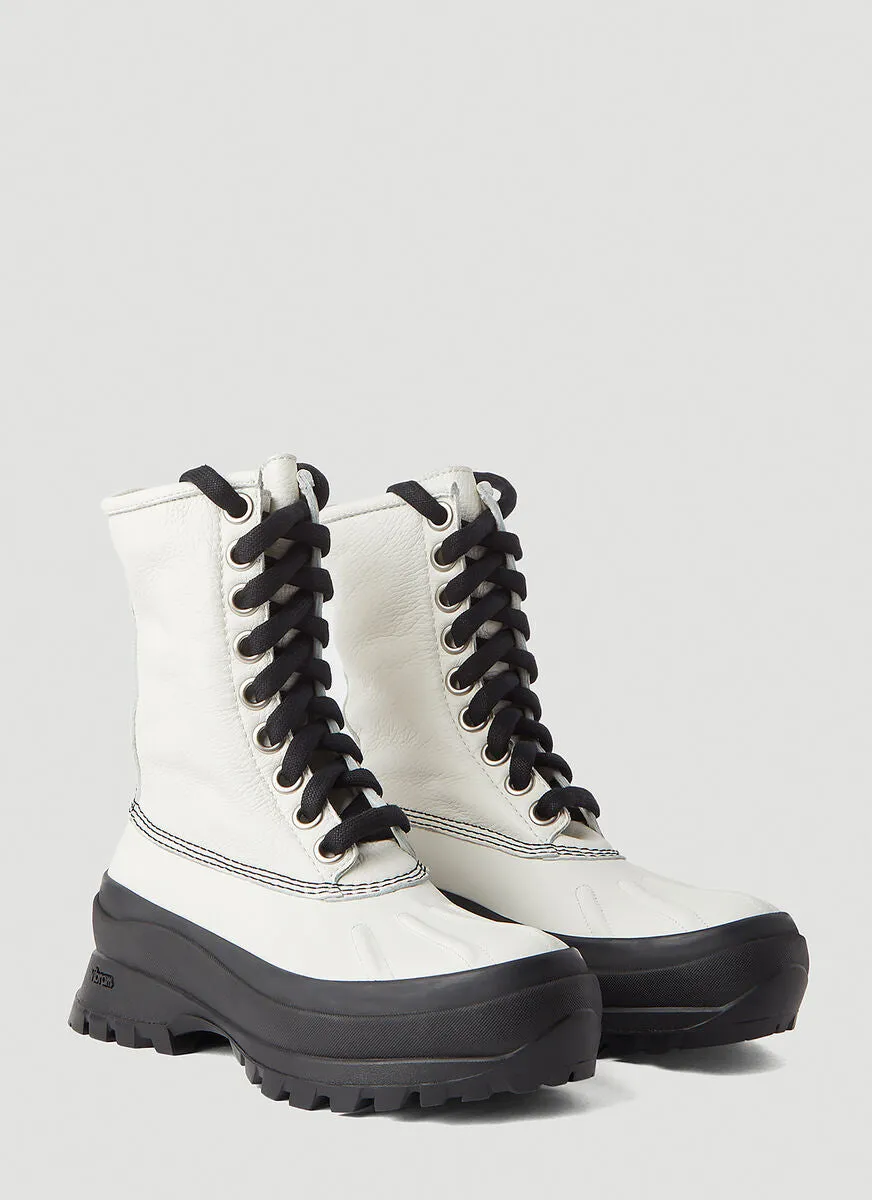 Jil Sander Chunky Sole Combat Boots