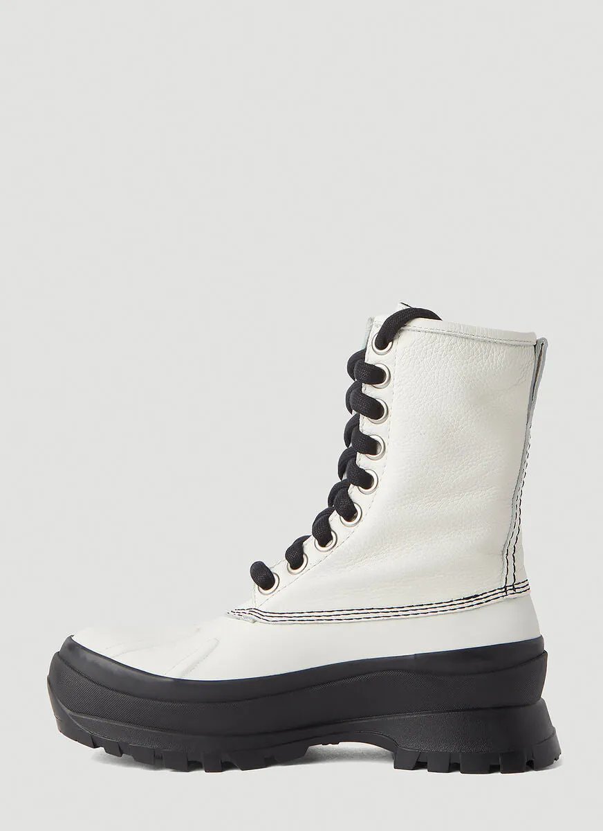 Jil Sander Chunky Sole Combat Boots