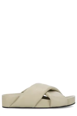Jil Sander Open Toe Cross Strap Sandals
