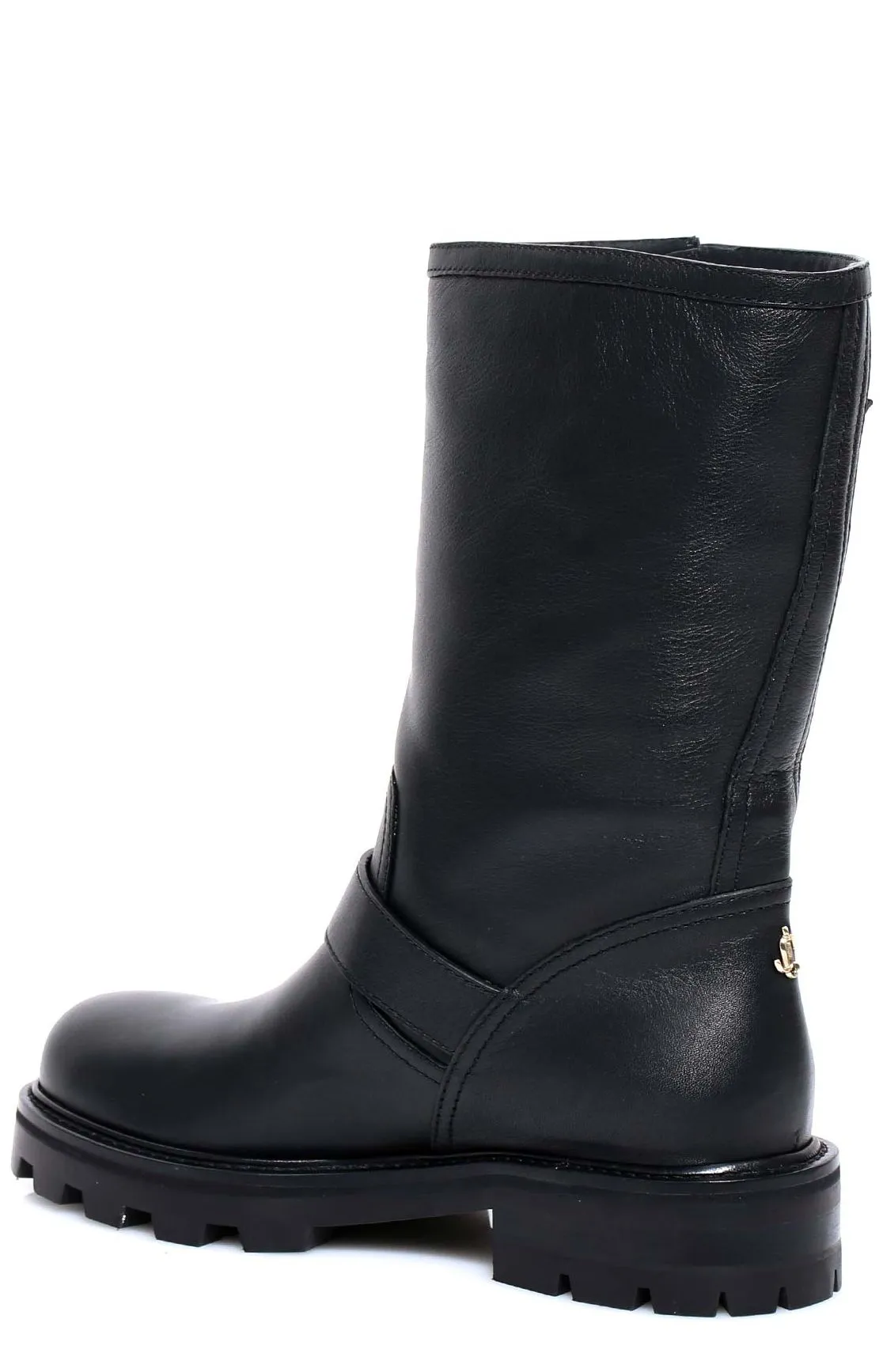 Jimmy Choo Biker Buckle Detail Boots